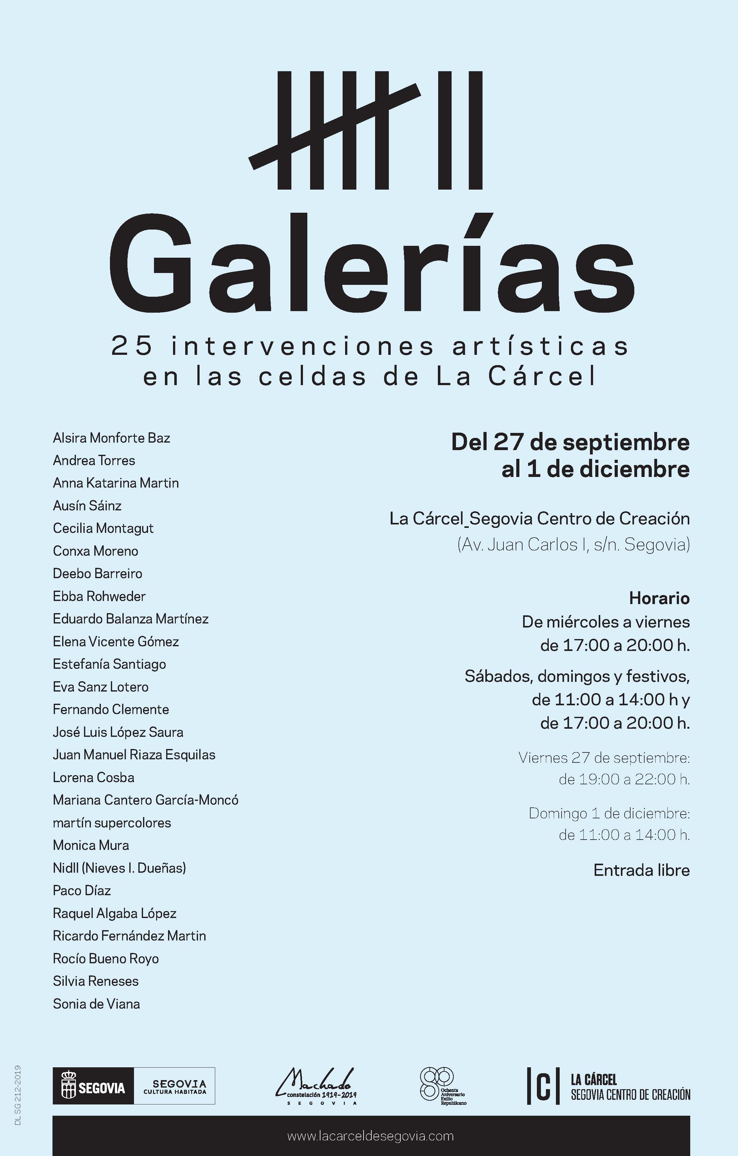 cartel galerias